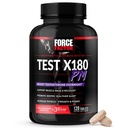 Test Factor de forță X180 PM Testosteron Boosteron pentru bărbați, Overnight Testosteron Supliment pentru a construi musculare, crește puterea, și promovează mai adânc, somn mai sănătos și recuperare, 120 comprimate