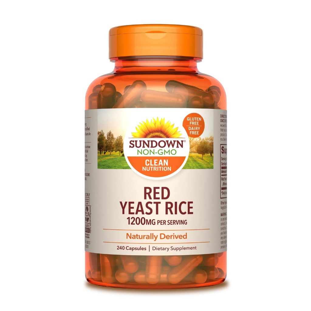 Sundown Red Yeast Rice 1200 mg, 240 capsule