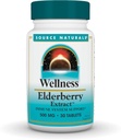 Sursa Naturals Wellness Elderberry Extract, 500 mg pentru suport sistem imunitar * - 30 comprimate