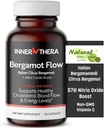 Bergamot Flow Italian Citrus Bergamot + S7 Nitric oxid, Bergamot Supliment pentru High Cholesterol - Creșterea fluxului sanguin, Circulație & Niveluri energetice - Made with patented Italian Bergamonte extract