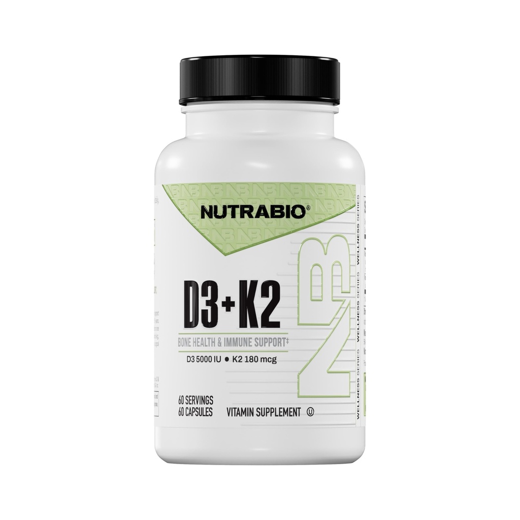 NutraBio Vitamina D3 K2 