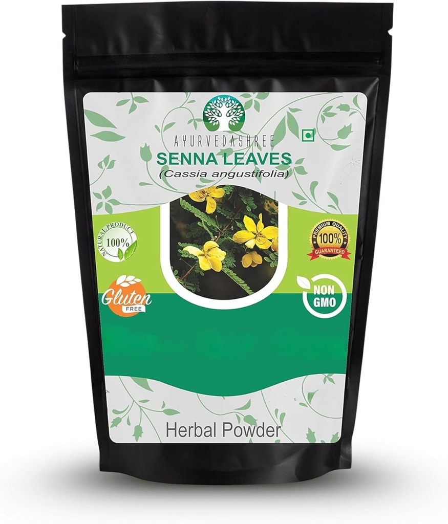 Senna Leaf Powder 200 Gm I Cassia angustifolia Powder I Ayurvedic Herbal Supplement to Support Digestive Function I 100% Pure & Naturale