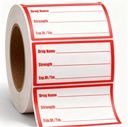 500Pcs Numele de droguri Eticheta autocolante de medicatie Putere autocolante 1x2 Inch-Vehicle Instruction Labels Reamintire Etichete