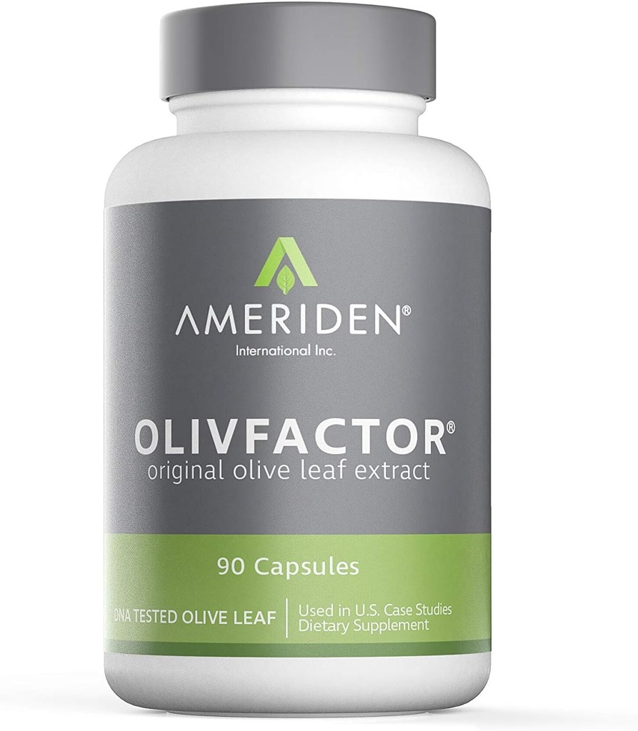 OLIVFACTOR- Original Olive Leaf extract-ADN testat potent 20% Standardizat Active Oleuropein 90 Vcaps 525mgs