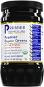 Premier Research Labs Premier Organic Greens - Super Greens Powder, Greens Superfood Powder for Drinks, Green Juice, Nutrition Support, Supergreens for Men & Women, Spanac, Alfalfa, Chlorella - 10 oz