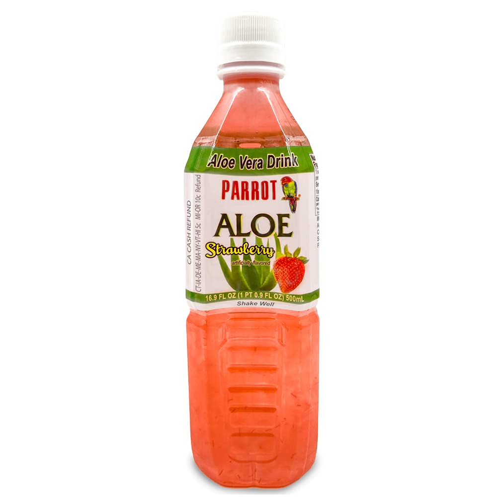 Parrot Brand Aloe Strawberry 16,9 fl.oz. (Pachet de 10)