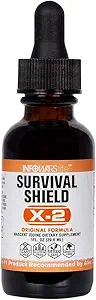 Infowars/Infowar's Life - Survival Shield X-2 Nascent Iod (1 oz) / Made in USA/Aceeași navă de zi