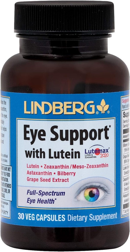 Lindberg Eye Support* cu Lutein (30 capsule)