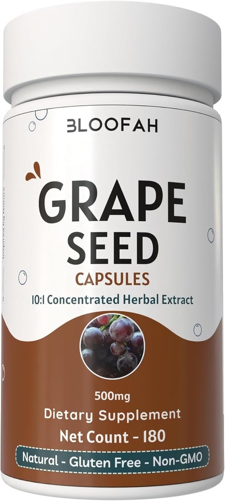 Capsule de semințe de struguri 500mg 