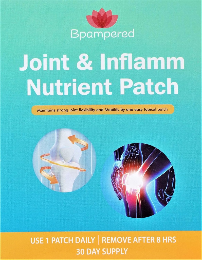 Comun & Inflamm Nutrient Patch - Glucosamine Chondroitin Complex cu MSM pentru sănătate comună, promovează flexibilitate și mobilitate a articulațiilor, ajutor comun disconfort