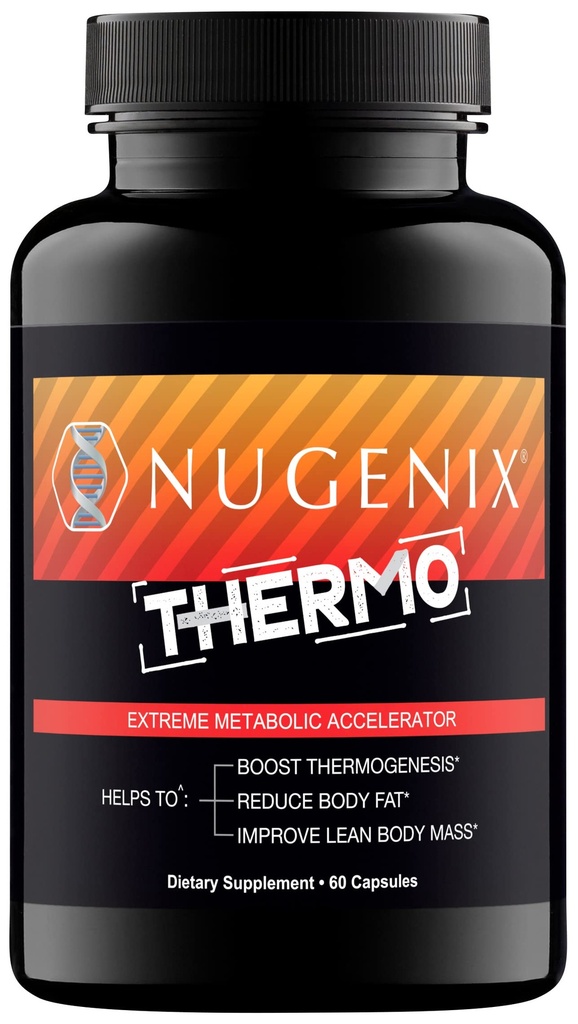 Nugenix Termo - Pastile suplimentare termogenice pentru barbati, Accelerator Metabolic Extrem, 60 Conte