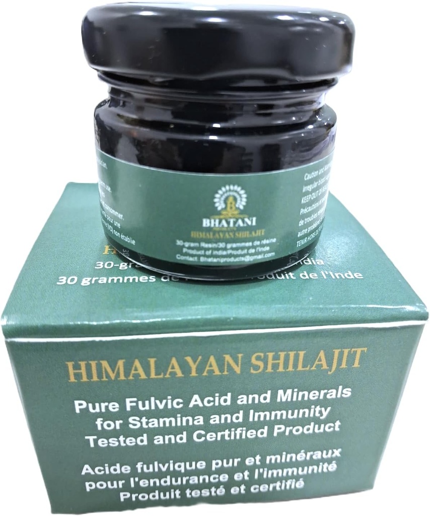 Himalayan Shilajit Resin autentic 30 grame, 82% Acid fulvin, 18.000 picioare Himalayan Range. Lab Tested, Vândut de Bhatani Produse și expediat de numai.