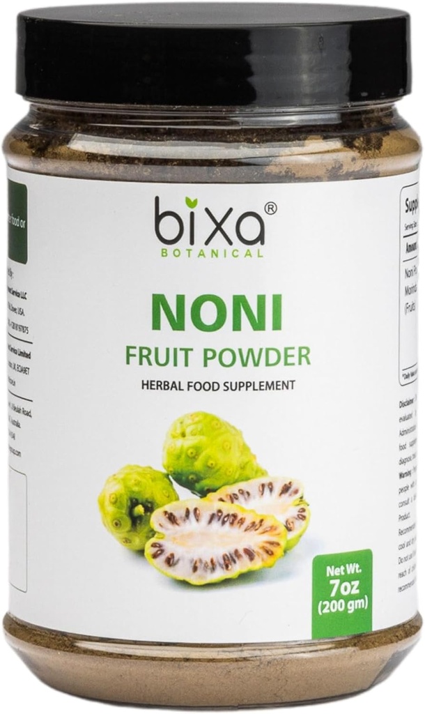 bixa BOTANCEL Ayurvedic Natural Herbal Supplement Noni Powder Pură calitate Premium (Morinda Citrifolia) 7 Oz / 200g