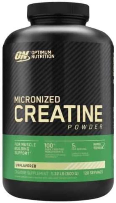 Optimum Nutriție Creatină Pulbere, Nearomatizate, 600 Gram