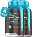 Herbtonics Night Time Burn & Sleep Complex sprijină peste noapte metabolismul, Stres Relief & Deep Sleep. Include Melatonina, Valerian și ceai verde 