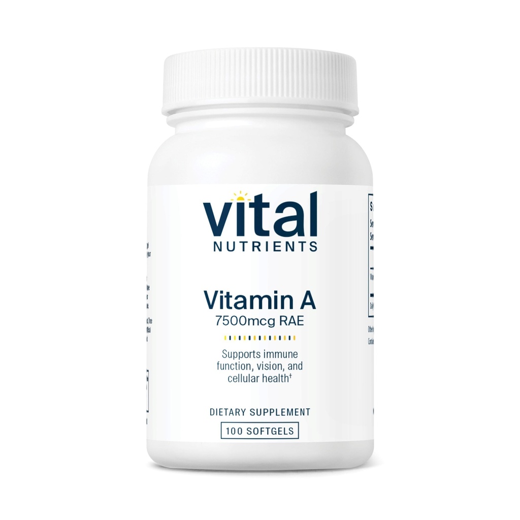 Nutrienti vitali Vitamina A 7500mcg RAE 