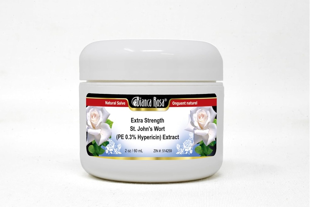 Bianca Rosa Extra Power St. John's Wort (PE 0,3% Hypericin) Extract - Salve Ointment (2 oz, ZIN: 514259)