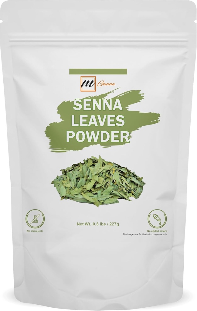 100% Natural Senna pulbere 0.5 LBS / 227 GMS (Cassia Angustifolia) pentru sănătate și îngrijirea pielii