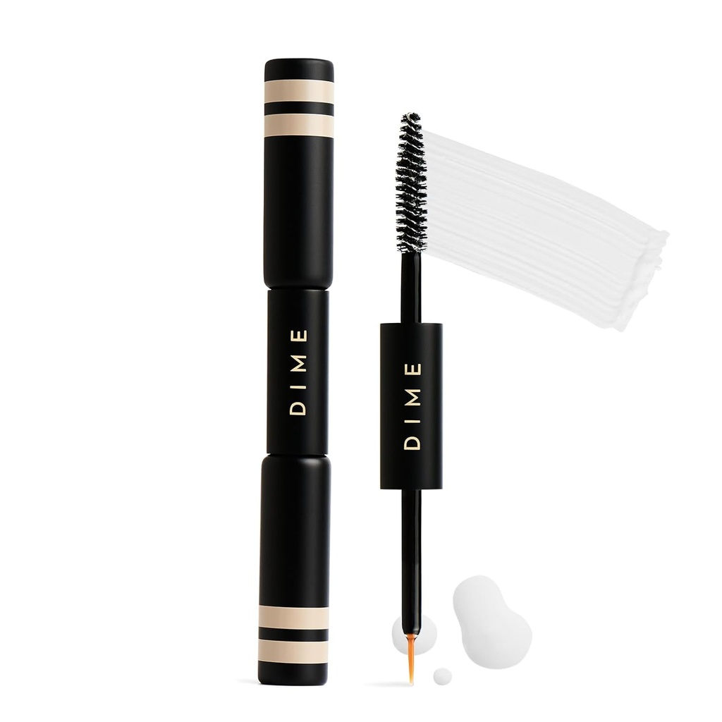 DIME Beauty Boost Duo, Travel-Sized Gellash Boost Ser și sprânceană Îmbunătățirea Gel Combo, Lash și Eyebrown Growth Serum, 3 ml fiecare