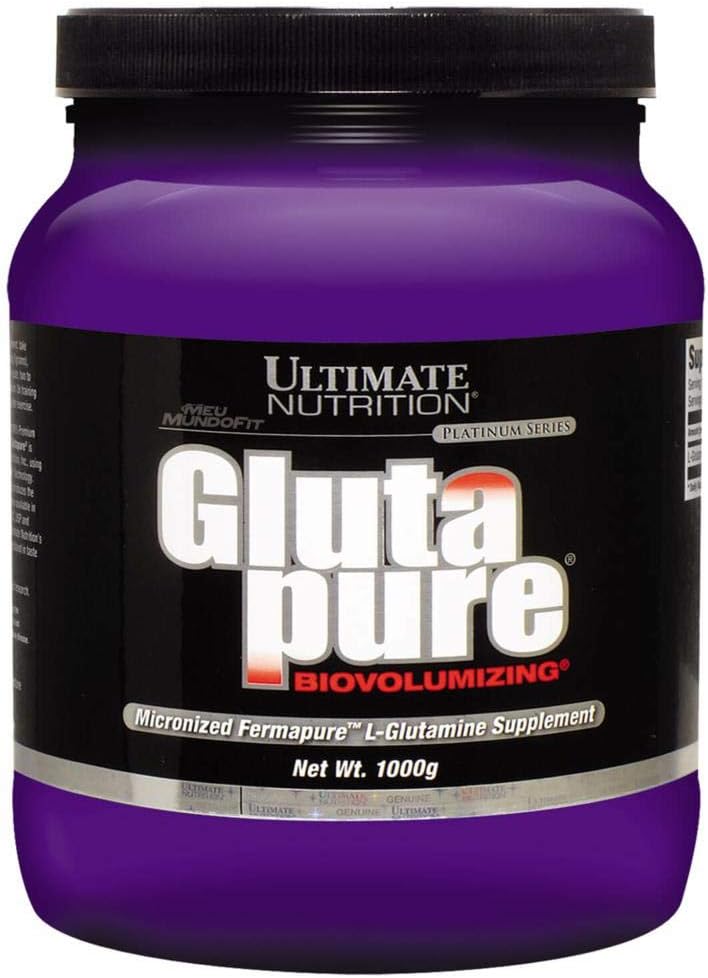 Ultimate Nutriție Glutapure 5000 mg Biovolumizare, Suplimente de recuperare musculară cu L-glutamină, Aminoacid pulbere pentru funcția imună, 1000g pulbere, 200 Serviri