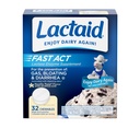 Act rapid Lactaid Lactoză Intolerabile de relief cu lactază Enzime naturale pentru a preveni gaz, balonare şi diaree datorită sensibilităţii la lactoză, On-The-Go, Vanilla Twist Flavor, 32 x 1 ct