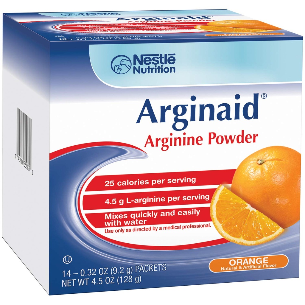 Novartis Nutrition Arginaid - Portocale (cutie cu 14 pachete 9.2g)