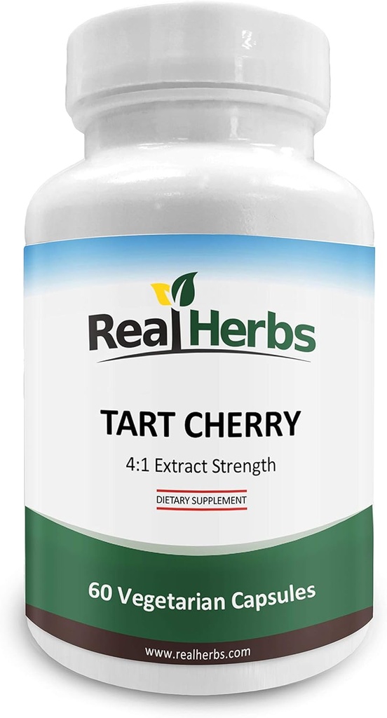 Real Herbs Tart Cherry 4:1 Extract 1000mg - 60 capsule vegetariene