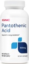 GNC Acid pantonic 500 mg, 100 capsule, susţine metabolismul energetic