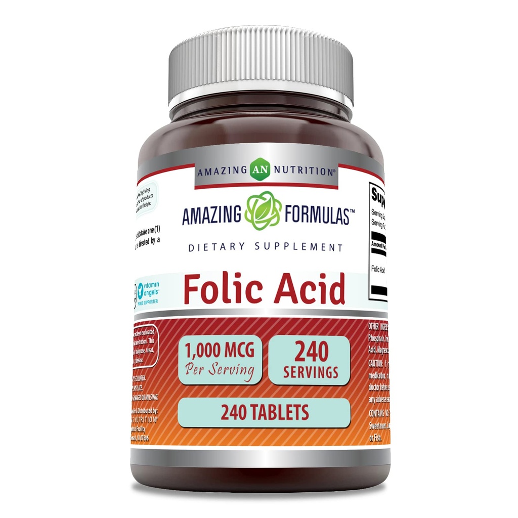 Amazing Formulas Folic Acid 1000 Mgg (1 Mg) 