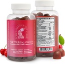 Părul lung Nu-mi pasă Vitalizarea părului Vitamine, Piele de păr și unghii Vitamine, Vitamine pentru femei și bărbați, Acid pantotenic, Acid folic & Gume de mestecat, Vitamine de păr non-GMO, 60 Vitamine de gumă
