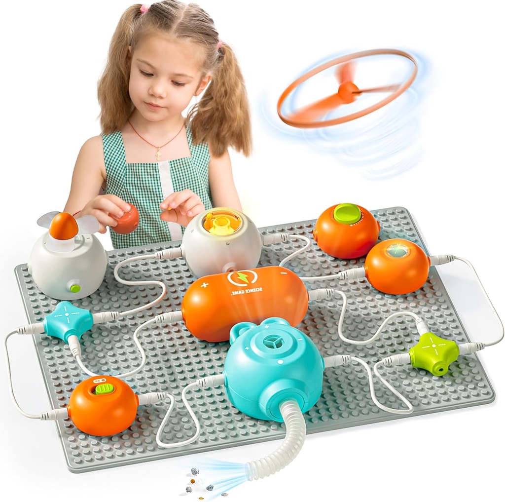Kituri de știință pentru copii - Kituri STEM pentru copii, Electronics Exploration Kit, 140+ Proiecte, 10+ Piese de circuite, STEM Cadouri educative de jucărie pentru copii Fete 3 4 5 6 7 8 9 10 11 12