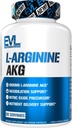 Evlution L-Arginine AKG - Vasodilatation & Nutrient Delivery Support - Nitricoxid Precursor - 1000mg L-Arginine AKG - Gluten Free & non-GMO - Supliment alimentar - 60 Serviri - 120 Capsule vegetale