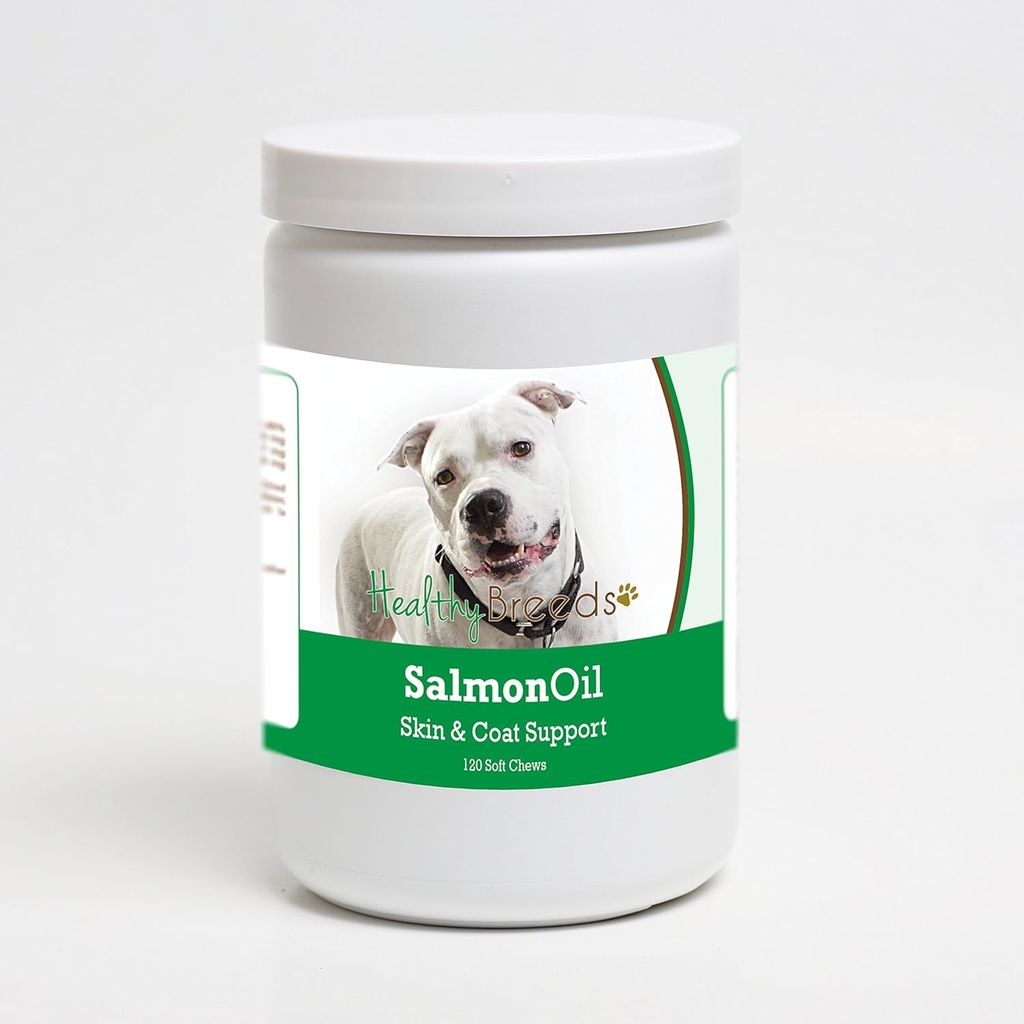 Rase sănătoase Pit Bull Somon ulei Soft Chews 120 Count