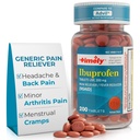Timpul-CAP LABS, INC. Ibuprofen 200 mg 200 comprimate - (AINS) Pastile de calmare a durerii pentru dureri de cap, dureri menstruale, dureri de dinţi, dureri musculare, artrită durere, dureri de corp