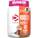 Dymatize x Dunkin' Mocha Latte ISO100 Whey Proteine Pulbere, 95mg Cafeina, 25g de proteine, 5,5g BCAAs, 120 Cal., Gluten Free, 1g Fat, 1g Zahăr, 3g Carb (20 Serviri)