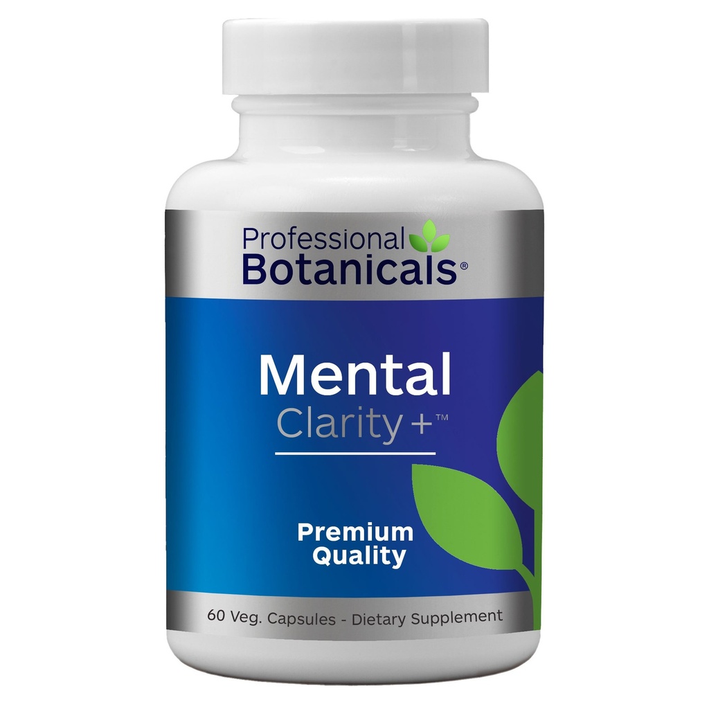Botanica profesionala Claritate mentala, Supliment creier pentru focalizare, energie, memorie si claritate - 60 capsule vegetariene