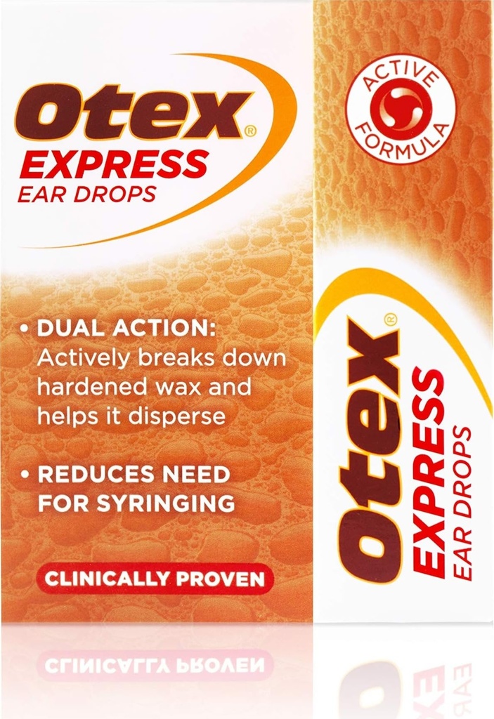 Picături Otex Express ureche pentru ceară de ureche întărită, 10ml