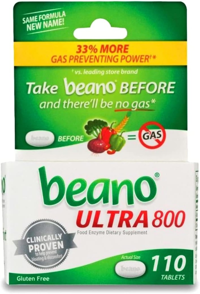 Beano174; Alimente Enzime suplimente alimentare - 110ct
