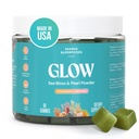 Akasha Superfoods Sea Moss Glow Gummies, Hair, Piele și unghii Vitamine cu Seamoss, Pearl Powder, Vitamina E, Aloe Vera, lipozomal Vitamina C, și Irish Sea Moss, Gummies pentru femei și bărbați, 60 Conte