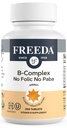 Freeda Vitamina B Complex nr. Folic nr. PABA - Super B Complexul de vitamine Kosher cu vitamina B1 Vitamina B2 Vitamina B3 Vitamina B5 Vitamina B6 Vitamina B12 - Vit B Complex B pentru femei și bărbați (250 Ct)