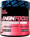 Evlution Nutrition ENGN Focus - Intense Pre-workout cu Creatine - Maximum Focus Formula - Pre-Workout pulbere pentru energie de durată - cu Beta-Alanină și Cafeină - 30 Serviri - Pepene verde