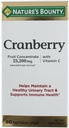 Natura's Bounty Cranberry Dietary Supliment 60 Soft Gels