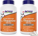 ACUM alimente L-Theanine, dublă putere 200 mg per capac - 180 Veg capsule (Pachet de 2) (360 capace totale) - îmbunătățit cu 100mg Inositol - vegetarian, non-GMO - Ltheanină 200mg Supliment