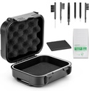 18 Piese Set de mare Seal impermeabile de ajutor auditiv caz cu burete extractibil, Drop-Proof, Shock-Proof și Crush-Proof cutie de stocare, SIDA auditive accesorii cu kituri de curățare instrument