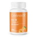 Celebrate Iron+C 18mg Mandarine masticabilă, 30 Conte