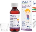 Medicina lichida de tuse Dr. Talbot cu ingrediente naturale inspirate pentru copii include Cupa de dozare, aroma naturala de suc de afine, 4 Fl Oz
