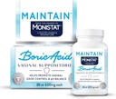 din The Makers of Monistat, Menţineţi supozitoare cu acid boric pentru femei, Fragrance-Free Introductions for Vaginal Odor Control and pH Balance Without Iritation, 30 Count