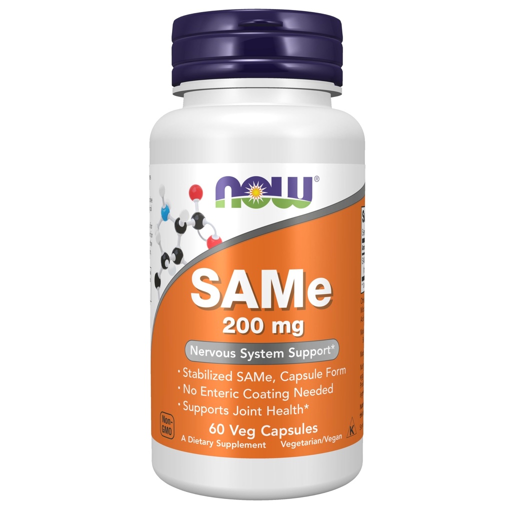 ACUM alimente Suplimente, SAME (S-Adenosil-L-Metionină) 200 mg, Sistem nervos de sprijin*, 60 Veg Capsule