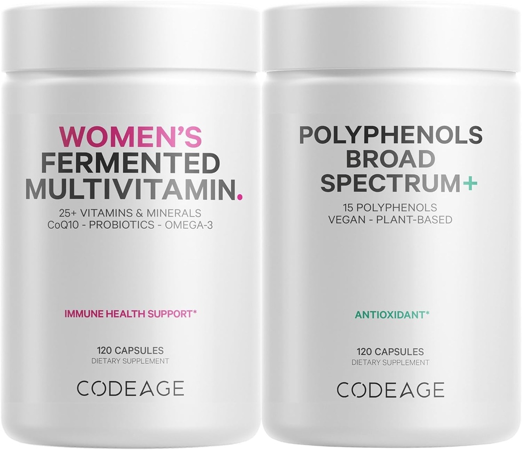 Codaj Suport imun Multivitamine pentru femei + Antioxidanti Bundle