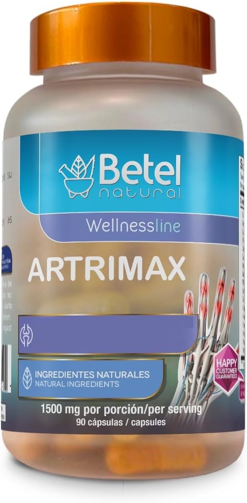 Betel Natural Artrimax Premium Arnica, Curcuma, Glucosamină pentru articulaţii sănătoase - 90 capsule